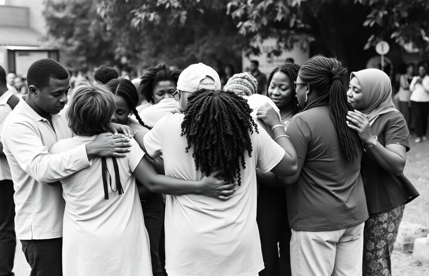 Community members supporting one another